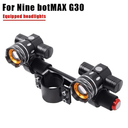 Scooter LED Lamps Headlight USB Rechargeable Bike Lights Skateboard Accessories