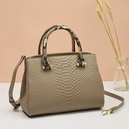 Top Cow Leather Women's Bag, Crocodile Pattern Evening Party Bag Crossbody Bags