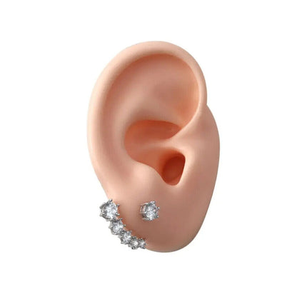 Ear Model 1 Pair Silicone Colorful Demo For Hearing Aids Display Educational Kit