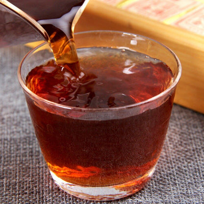 2016 Gold Brick Ripe Pu er Tea Yunnan Date Fragrant Small Square Shu Puerh 100g