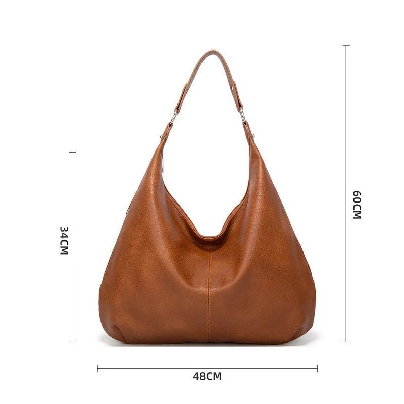 New Women's Faux Leather Shoulder Bag Vintage Tote Purse Casual Handbags