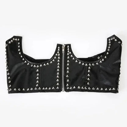 Women Belts Zipper Closure Corset Lift Up Masquerade Party Crop Tops Cummerbunds