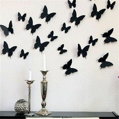 Butterfly Wall Furniture Stickers Home Poster Kitchen Room Adhesive Decoration