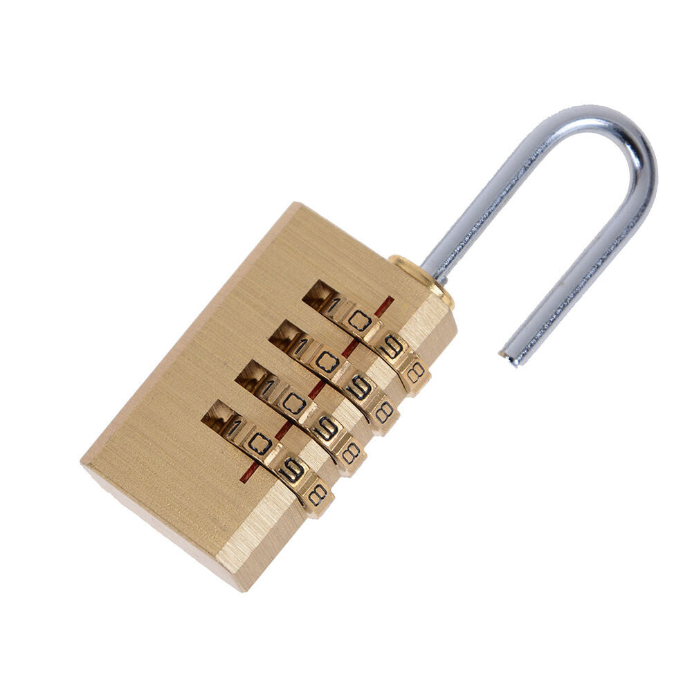 4 Digit Combination Lock Password Padlock Travel bag Password Padl-ca