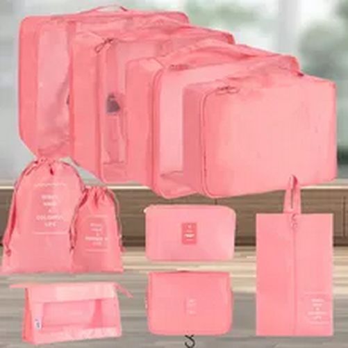 Cosmetic Packaging Bags Double Zipper Organizer Set Lightweight Breathable Mesh