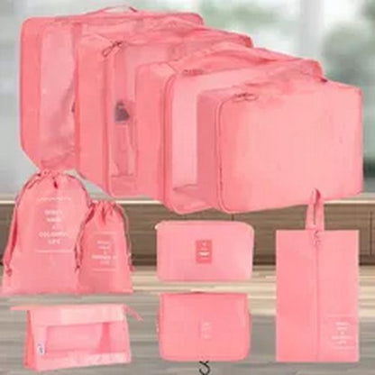 Cosmetic Packaging Bags Double Zipper Organizer Set Lightweight Breathable Mesh