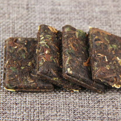 500g Glutinous Fragrant PuErh Ripe Tea First Class Small Square Pu-erh Tea Brick