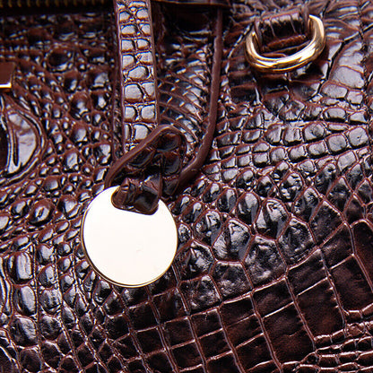 Women Patent Leather Crocodile Handbag Sling Satchel Tote Shoulder Bag Party Bag