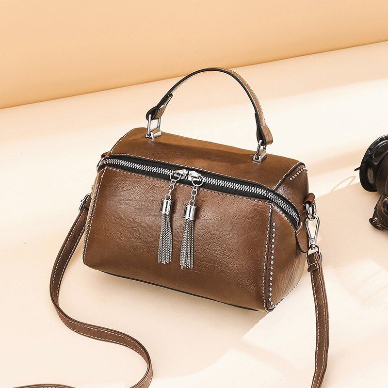 Leather Handbag Multicolor Crossbody Bag Shoulder Bag Polyester Zipper Versatile