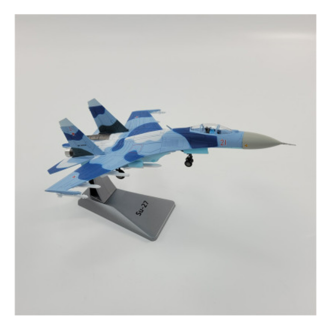 New 1/100 Russian Sukhoi Su-27 Flanker Fighter Aircraft Die-cast Metal Model