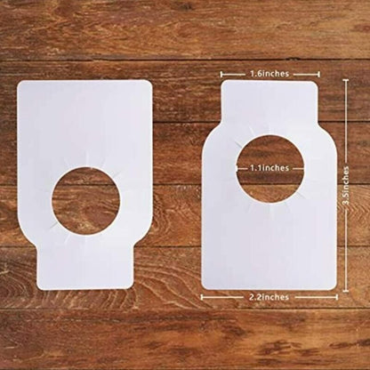 Wine Bottle Label 50 Pieces Coated Paper Blank Double-Sided Bar Rack Cellar Tags