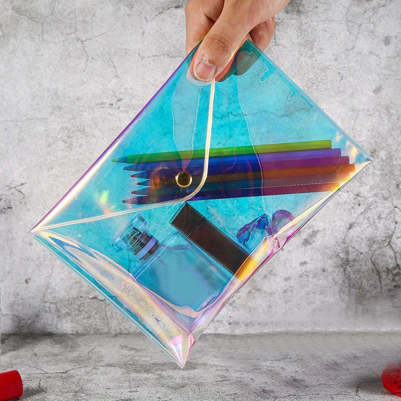 Laser Transparent Cosmetic Bags Case Clear Organizer Makeup Bag Pouch Traveling