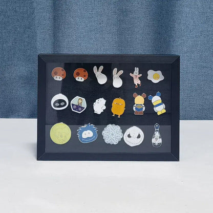 Jewelry Storage Box 2 In 1 Medal Display Frame Brooch Pins Coins Gems Organizers