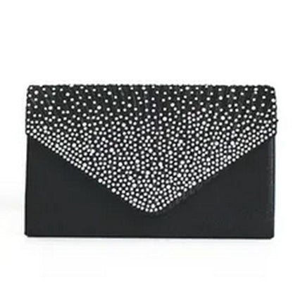 Shoulder Bag Masonry Ladies Satin Clutch Shiny Handbag Wedding Bag Fashion Women