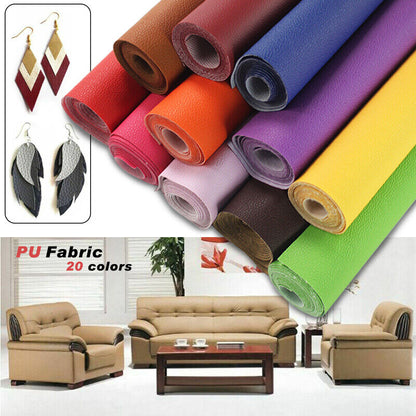 140*50cm PU Faux Leather Fabric Grain Soft Cloth Material DIY Sofa Slipcover Bag
