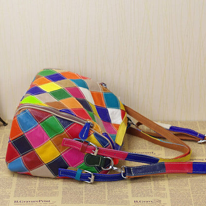 Designer Women'S Genuine Leather Multi-color (Random) Handbag Tote Shoulder Bags