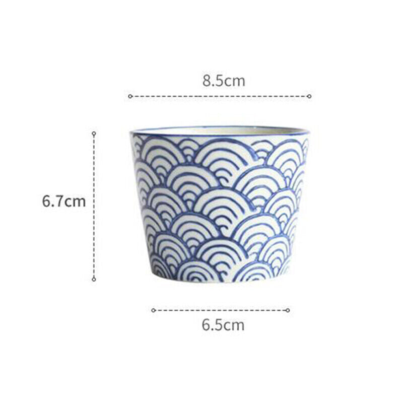 Japanese Style Ceramic Tableware Straight Cup Porcelain Tea Cup Sake Mug GIft