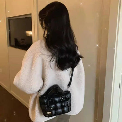 Purses Handbags Women Autumn Winter Black Bags Girls Tote Down Shoulder Bag