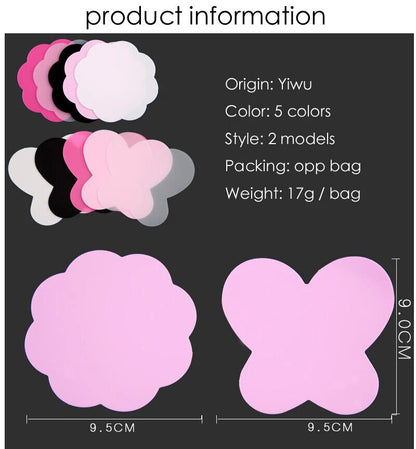 Nail Art Tools 2Pcs Silicone Paint Palette Mats Butterfly Plum Blossom Stamp Pad