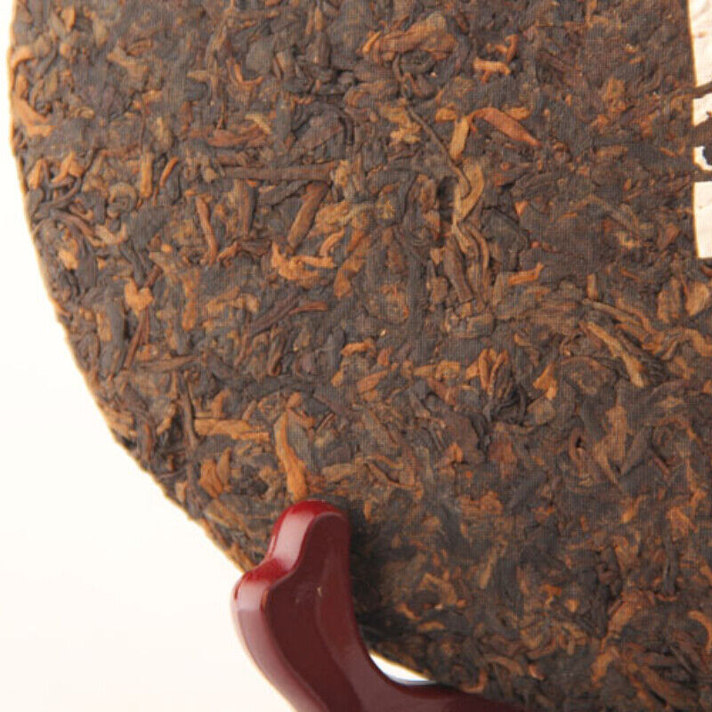 Early Spring Pu'er Ripe Tea Menghai Qi Zi Chinese Pu-erh Black Tea Cake 357g