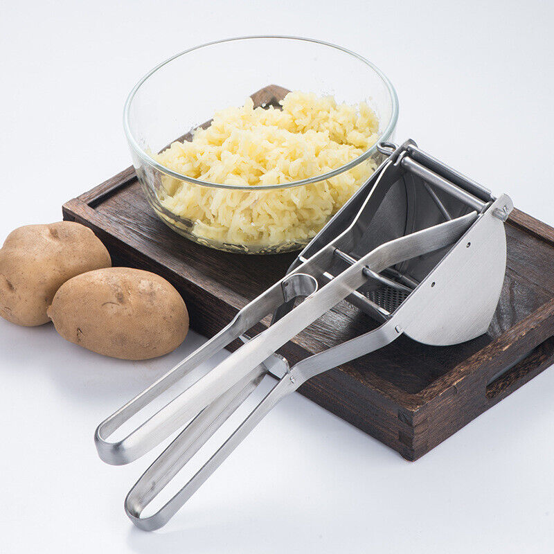 Stainless Steel Potato Masher Heavy Duty Masher Multi-purpose Fruit Lemon Juicer