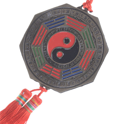 Chinese Feng Shui Bagua Mirror Good Luck Fortune Prayer Hanging Charm Gift S-ca
