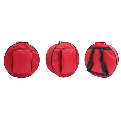 14 Inch Durable Snare Drum Bag Backpack Case with Shoulder Strap Outside Pockets