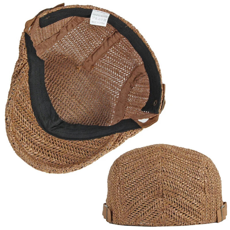 Men Beret Hat Summer Full Mesh Herringbone Women Breathable Peaked Ivy Visor Cap