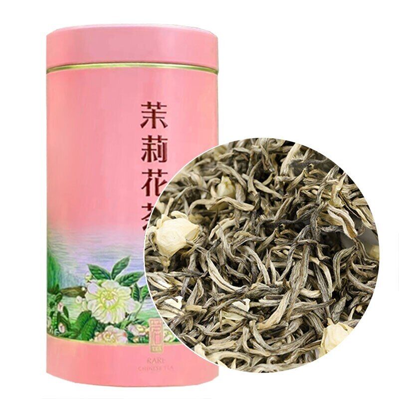 250g/can Jasmine Flower Green Tea Loose Leaf Mo Li Piao Xue Jasmine Green Tea