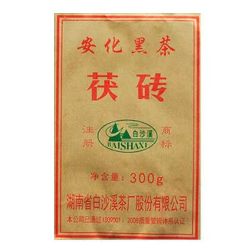 300g Baishaxi Authentic Dark Tea Brick Anhua Fuzhuan Organic Black Tea Benefits