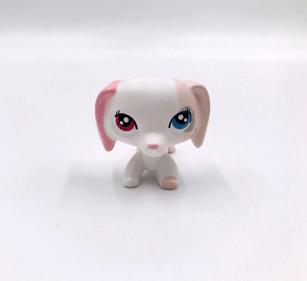 Mini Pet Shop OOAK Kids Toys Animals Spot White Dachshund Dog Puppy LPS #2046