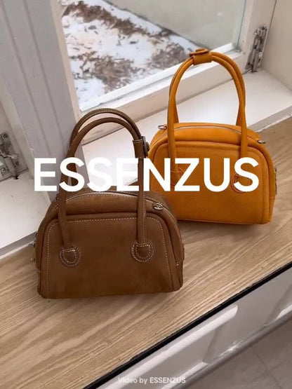Small Mini Real Leather Handbag Boston Tote Purse Shoulder Bag Crossbody Fashion