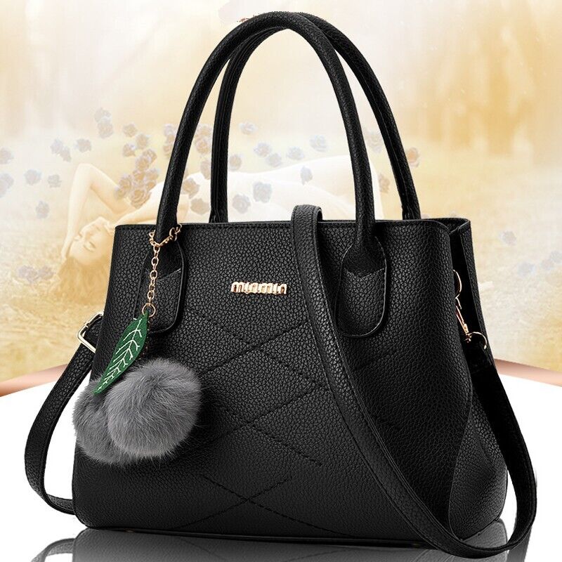 Women's Ladies PU Leather Handbag Shoulder Bag Purse Tote Messenger Satchel Bag