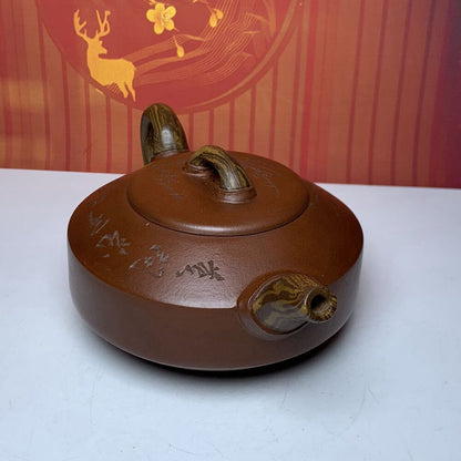 Vintage Chinese Yixing Purple Clay Teapot Zisha Ceremony Fashion Nice Teaware