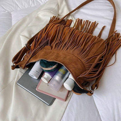 PU Leather Tassel Bags Bag Women Shoulder Crossbody Bag Bags Women's Handbags