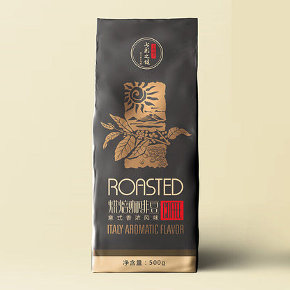 500g Coffee Beans Baking Charcoal Medium Deep Roast Roasted Arabica Coffee beans