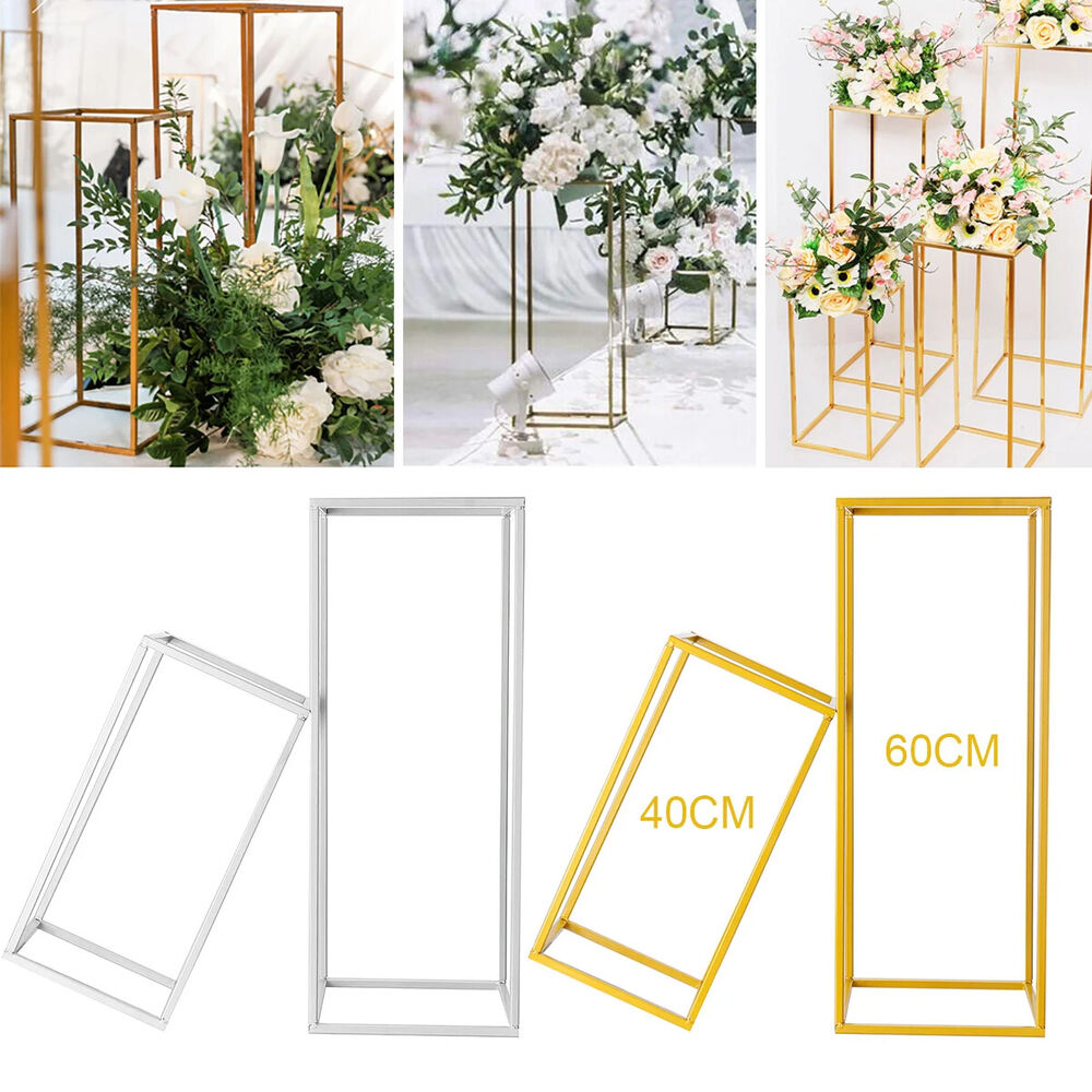 Event Decoration Prop Iron Rustproof Art Flower Rack Wedding Vases Column Stands