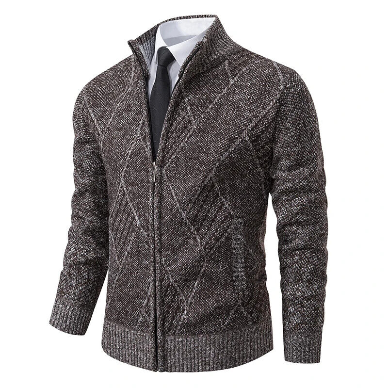 Winter Jackets Men Sweatercoat Knit Outerwear Mens Coat Jacket