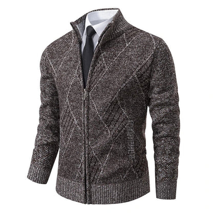Winter Jackets Men Sweatercoat Knit Outerwear Mens Coat Jacket