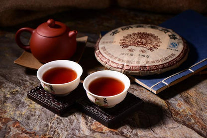 Ancient Black Tea Yunnan Pu'er Ripe Tea Jinmao Gong Pu-Erh Tea Cake Brown Tree