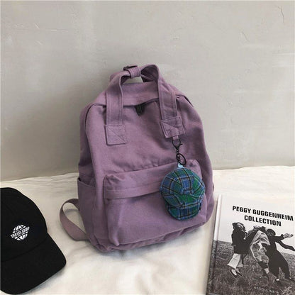 Women Backpack Fashion Solid School Bag Teenage Backpacks Travel 36*30*16cm 1 PC