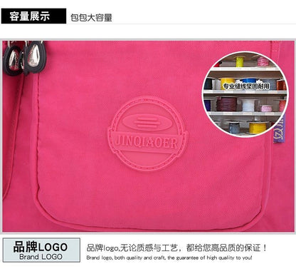 Fashion Casual Purse Waterproof Nylon Shoulder Messenger Bag Polyester Crossbody