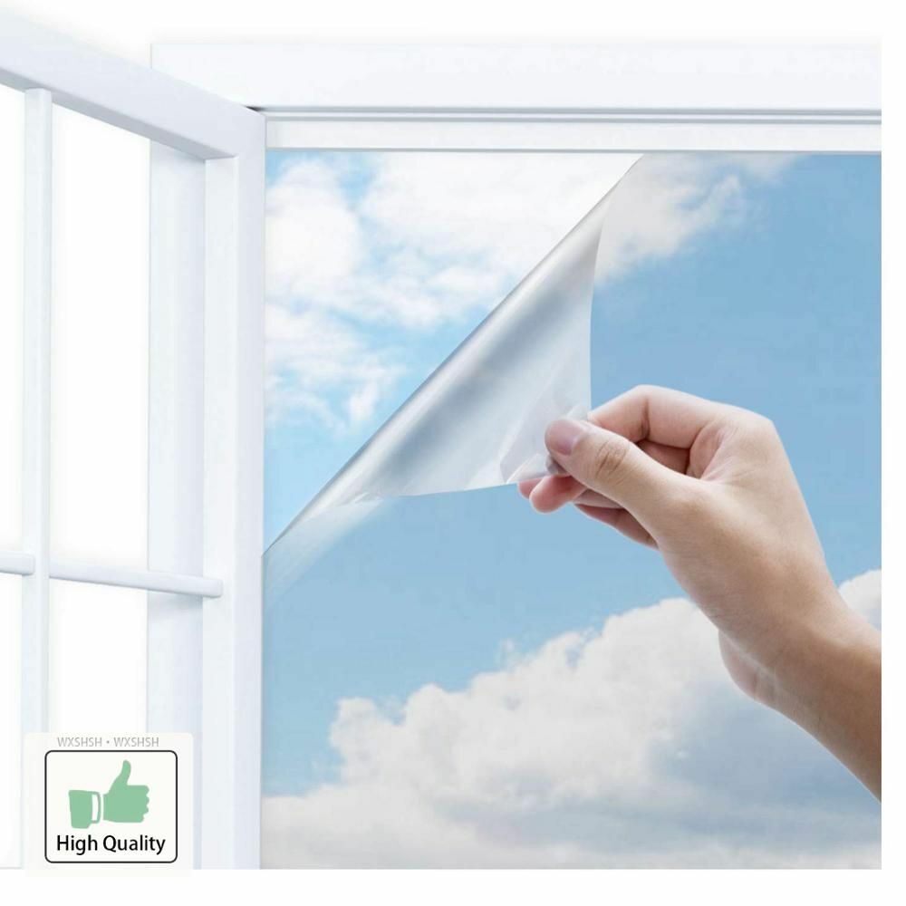 One Way Mirror Window Film Multi-Width Length 2/3/5 m Self-adhesive Glass Solar