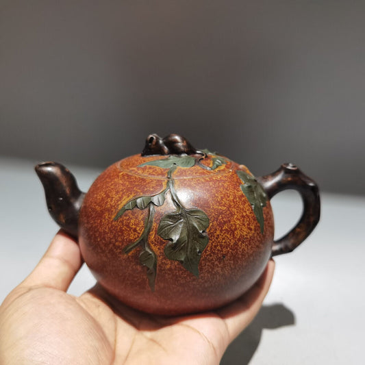 Chinese Yixing Zisha Clay Handmade Exquisite Teapot （金鼠纳福 低款：蒋蓉）