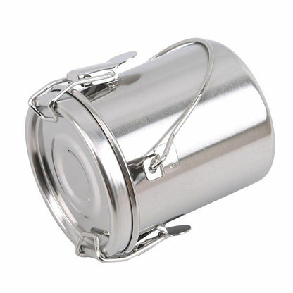 Oil Painting Brush Washing Bucket Wash Pen Barrel Stainless Steel Storage 6x9cm