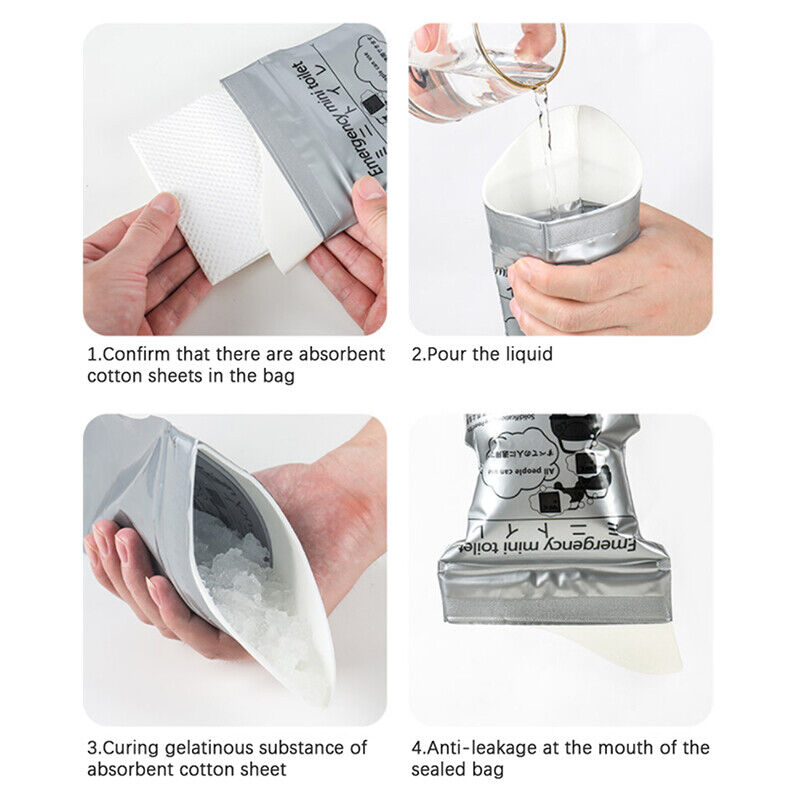 700ml Emergency Pee Bag Portable Disposable Car Urine Vomit Unisex Toilet “iy