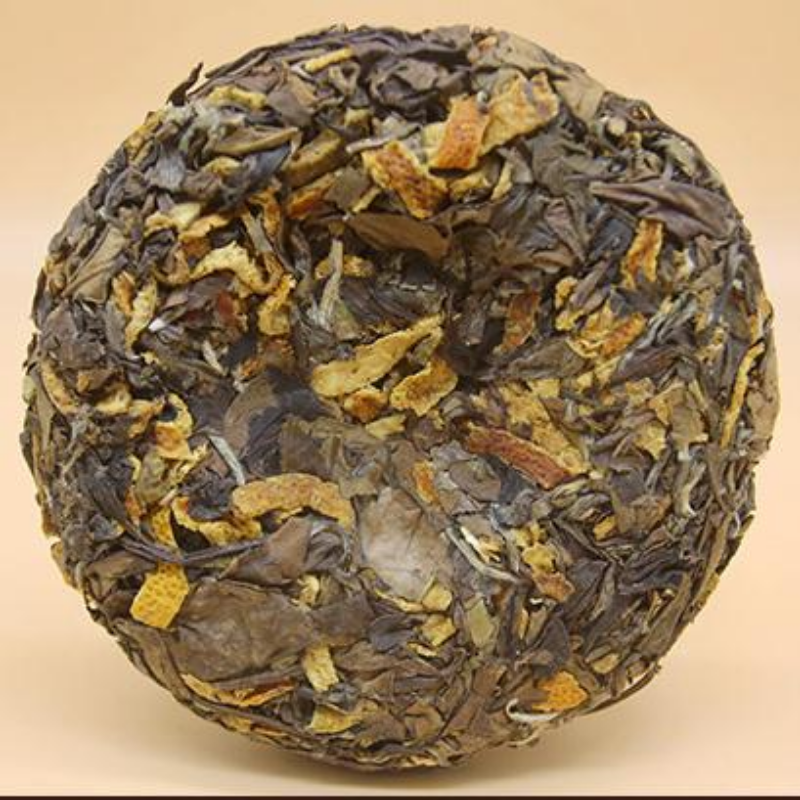 200g Tangerine Peel White Tea Cake Authentic Shoumei Dried Tangerine White Tea