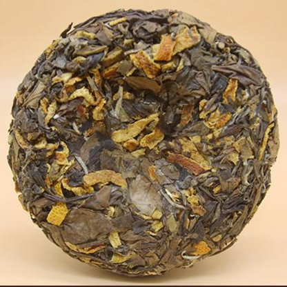 200g Tangerine Peel White Tea Cake Authentic Shoumei Dried Tangerine White Tea