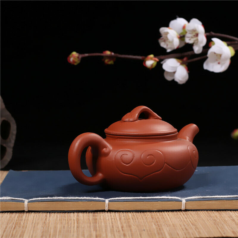 Chinese Yixing Clay Zisha Pottery Teapot Stripe Design Clay Pot 160 Cc