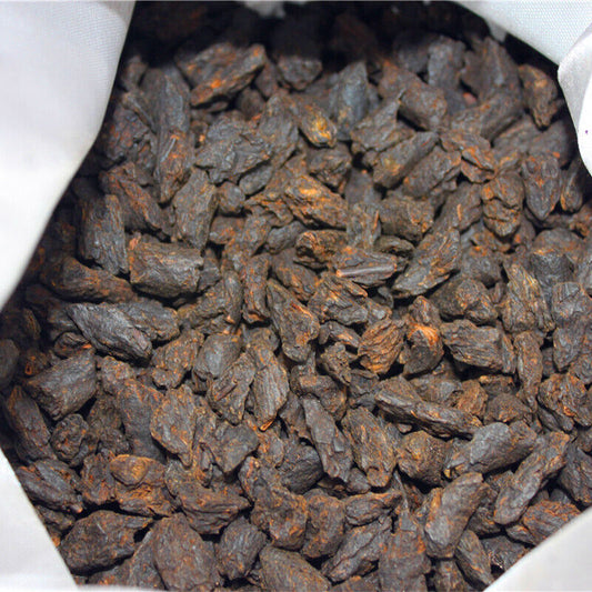 Yunnan Pu'er Tea 500g Cloth Bag Tea Fossil Menghai Ripe Tea Pu'er